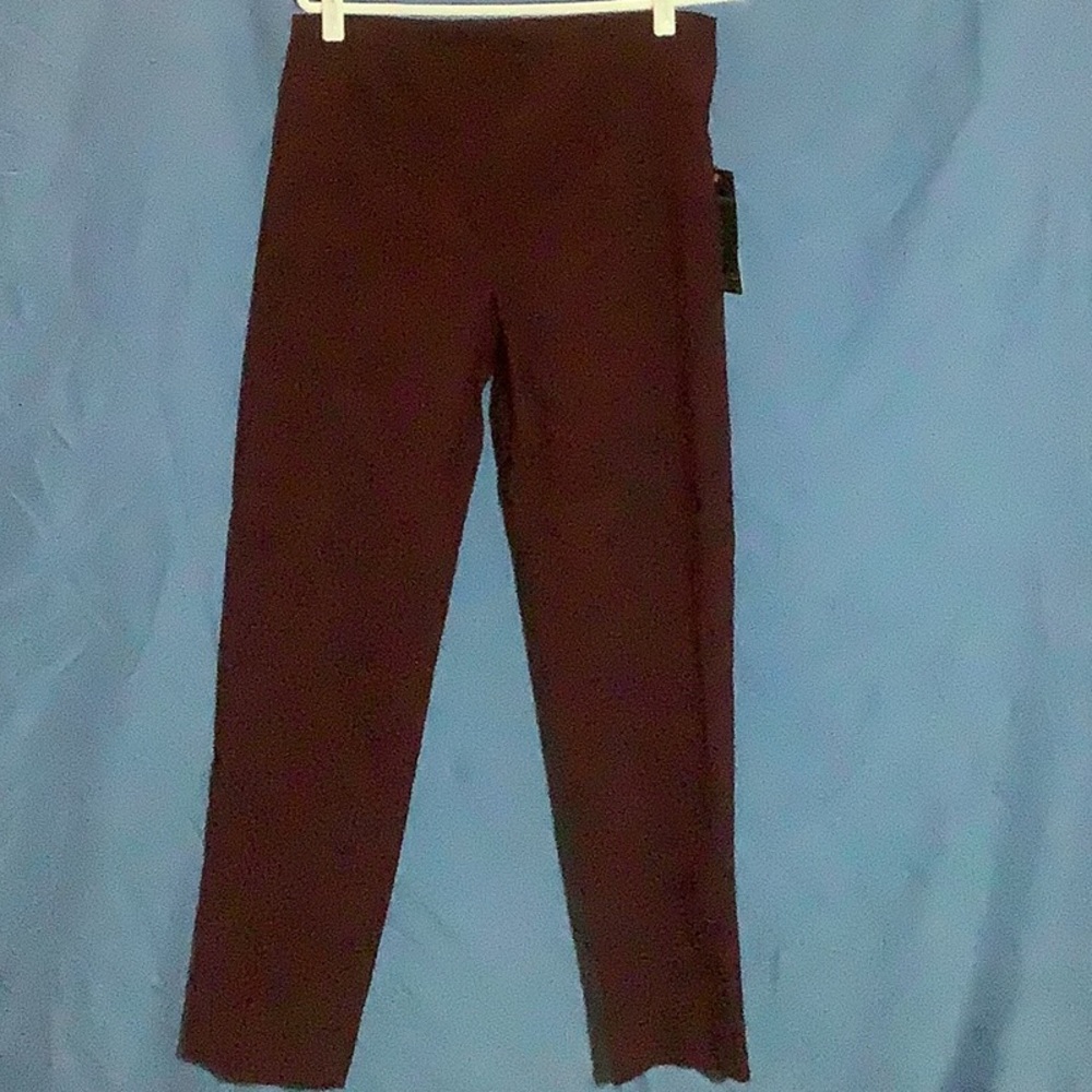 Zac & Rachel Wine Pull on Stretch Pants